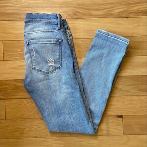 FRAME Le Garcon Jeans Womens Sz 24 Boyfriend Light Wash Denim Mid Rise Distresse